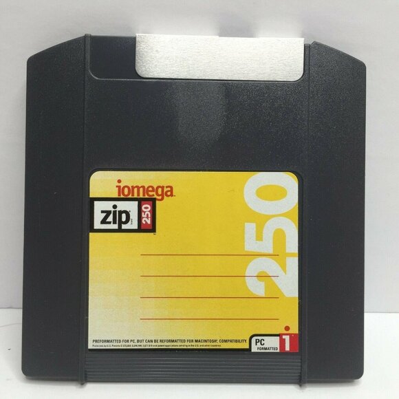 Iomega Zip 250MB Disk PC Formatted SuperFloppy Storage Media With Case - Picture 4 of 5